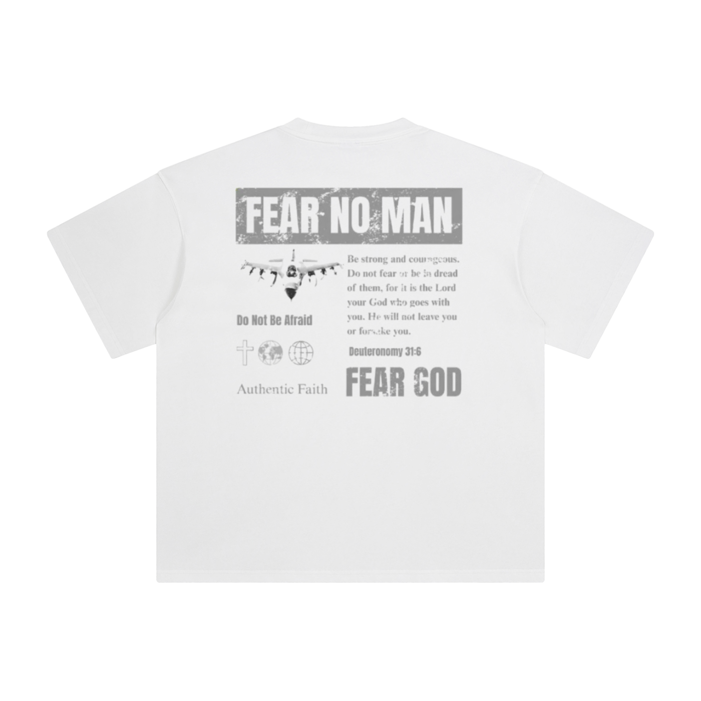 FEAR NO MAN Washed T-Shirt